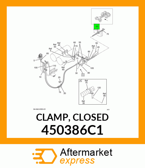 CLAMP, CLOSED 450386C1