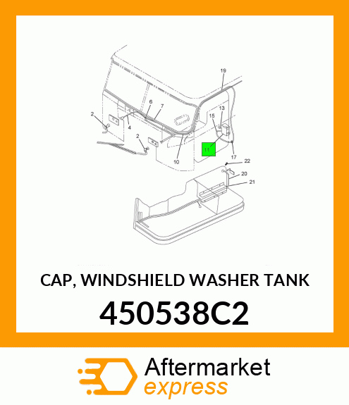 CAP, WINDSHIELD WASHER TANK 450538C2