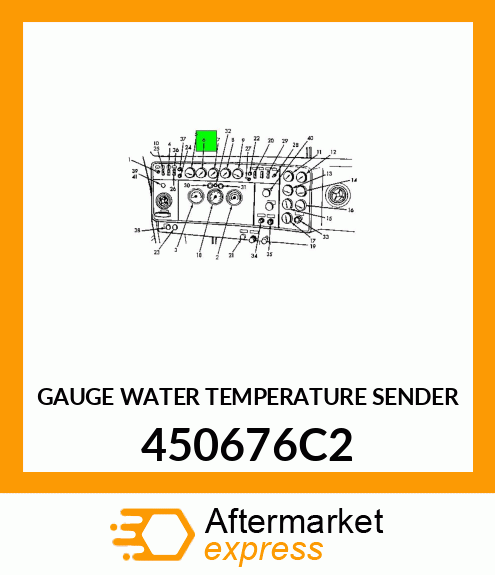 GAUGE WATER TEMPERATURE SENDER 450676C2