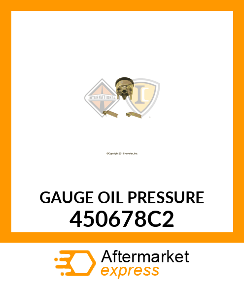 GAUGE OIL PRESSURE 450678C2