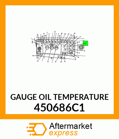 GAUGE OIL TEMPERATURE 450686C1