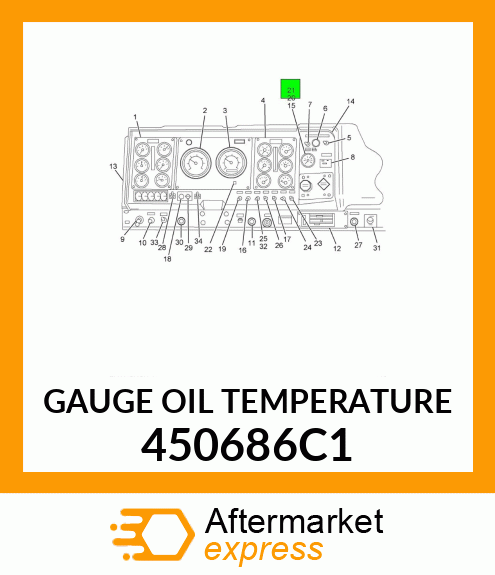 GAUGE OIL TEMPERATURE 450686C1