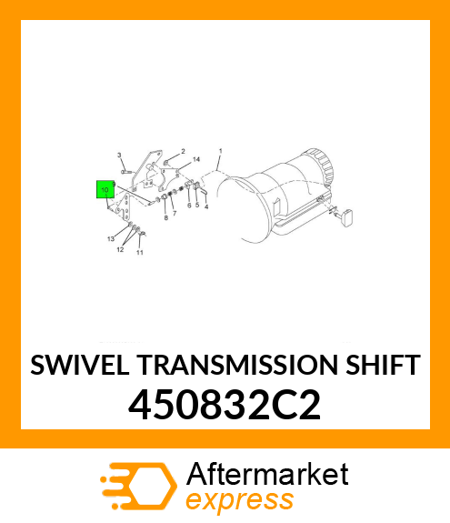 SWIVEL TRANSMISSION SHIFT 450832C2