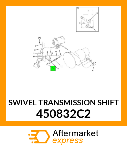 SWIVEL TRANSMISSION SHIFT 450832C2