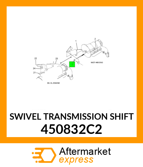 SWIVEL TRANSMISSION SHIFT 450832C2