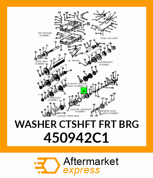 WASHER CTSHFT FRT BRG 450942C1