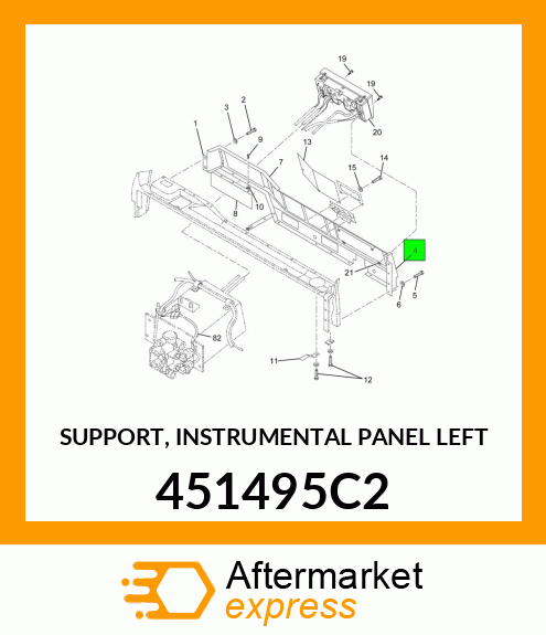 SUPPORT, INSTRUMENTAL PANEL LEFT 451495C2