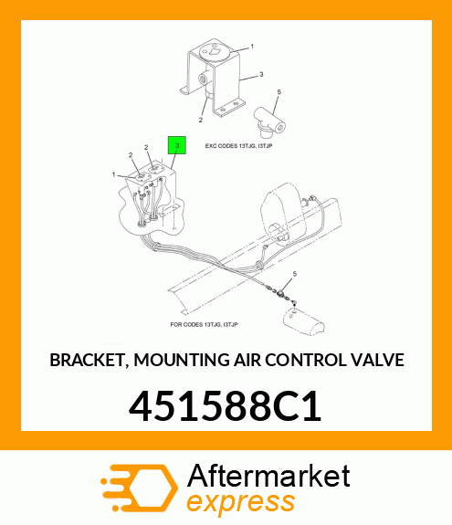 BRACKET, MOUNTING AIR CONTROL VALVE 451588C1