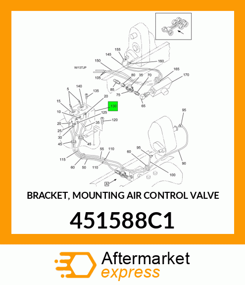 BRACKET, MOUNTING AIR CONTROL VALVE 451588C1