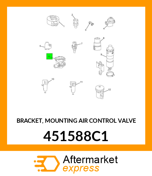 BRACKET, MOUNTING AIR CONTROL VALVE 451588C1