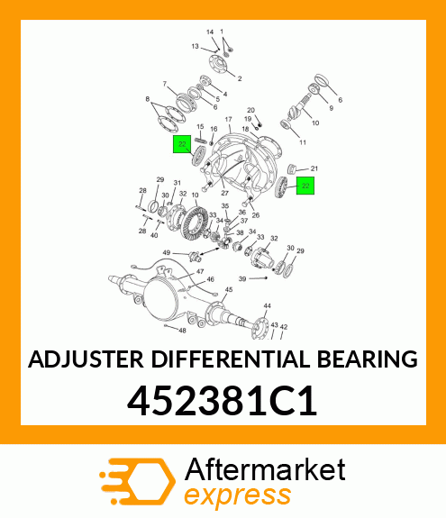 ADJUSTER DIFFERENTIAL BEARING 452381C1