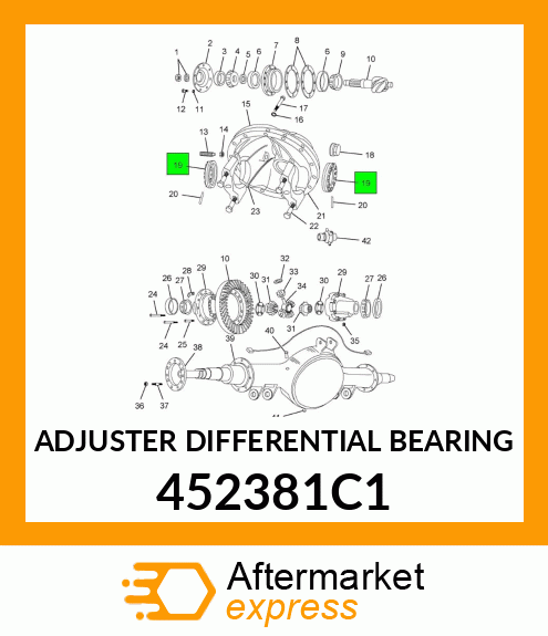 ADJUSTER DIFFERENTIAL BEARING 452381C1