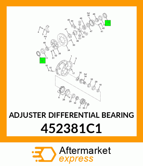 ADJUSTER DIFFERENTIAL BEARING 452381C1