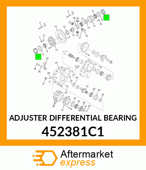 ADJUSTER DIFFERENTIAL BEARING 452381C1