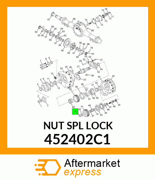 NUT SPL LOCK 452402C1