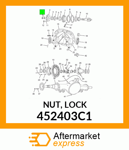 NUT, LOCK 452403C1