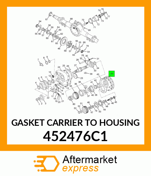 GASKET CARRIER TO HOUSING 452476C1