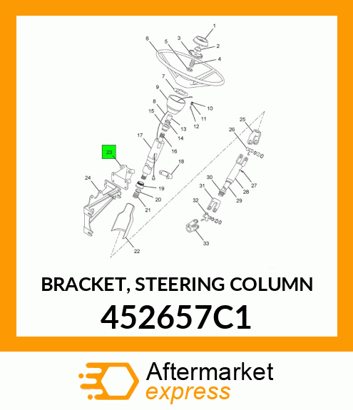 BRACKET, STEERING COLUMN 452657C1
