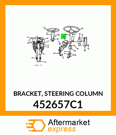 BRACKET, STEERING COLUMN 452657C1