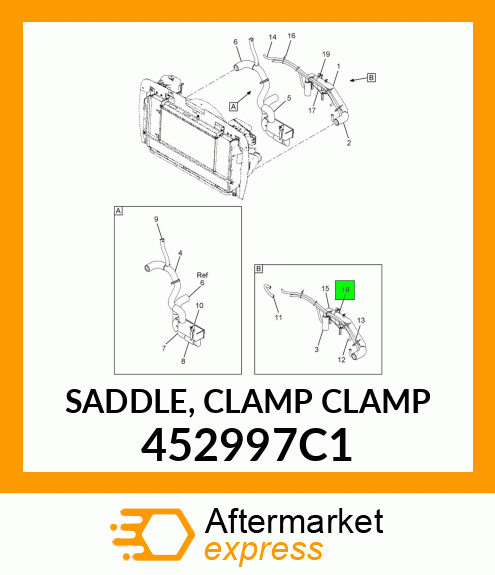 SADDLE, CLAMP CLAMP 452997C1