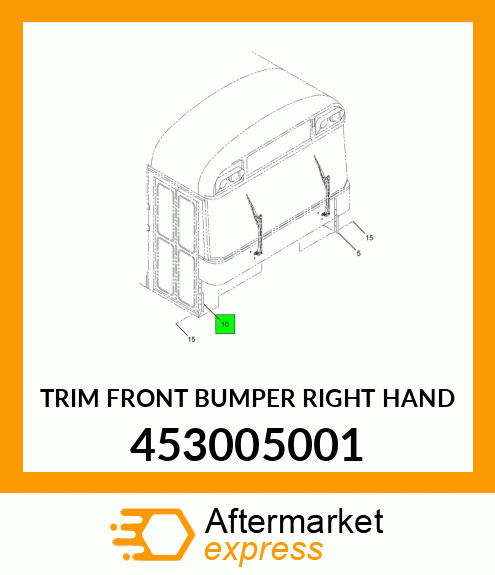 TRIM FRONT BUMPER RIGHT HAND 453005001