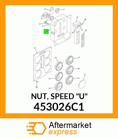 NUT, SPEED "U" 453026C1