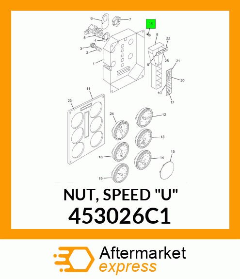 NUT, SPEED "U" 453026C1