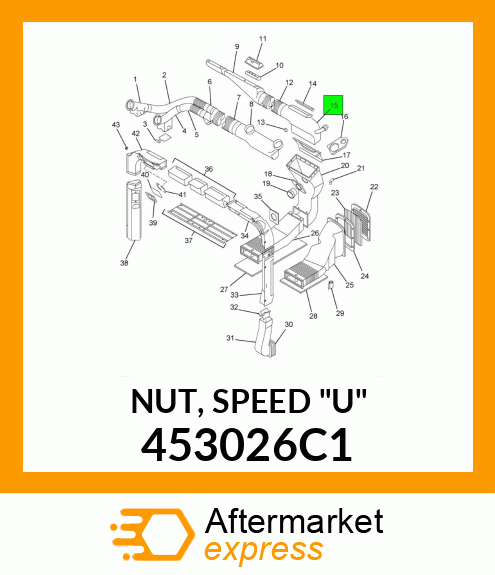 NUT, SPEED "U" 453026C1