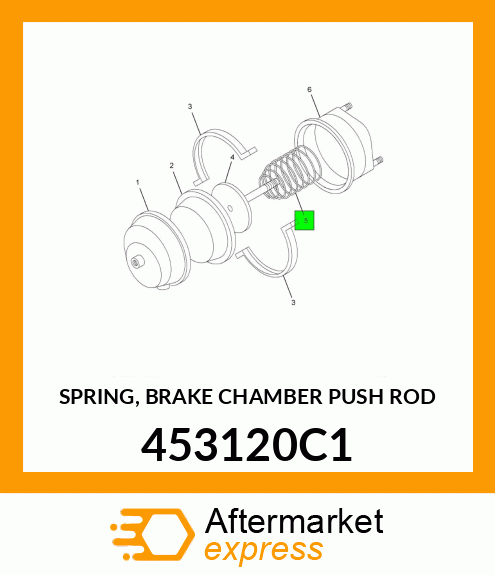 SPRING, BRAKE CHAMBER PUSH ROD 453120C1