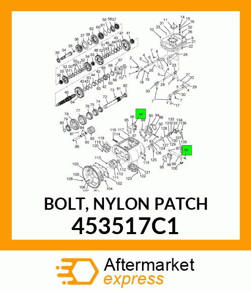 BOLT, NYLON PATCH 453517C1