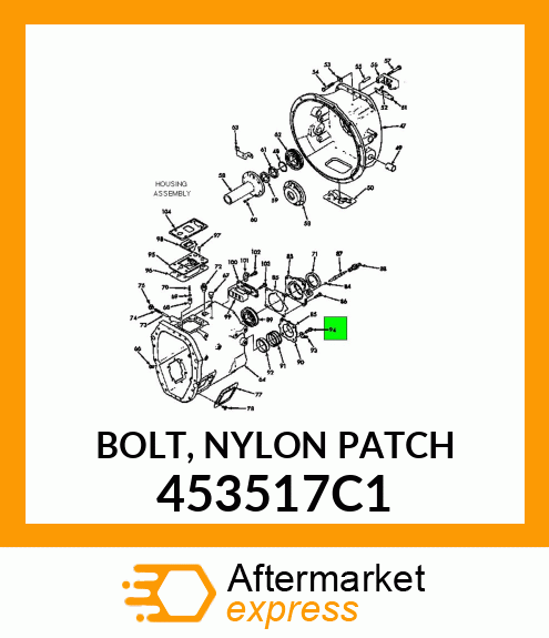 BOLT, NYLON PATCH 453517C1