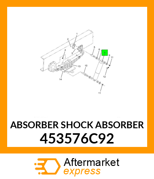 ABSORBER SHOCK ABSORBER 453576C92