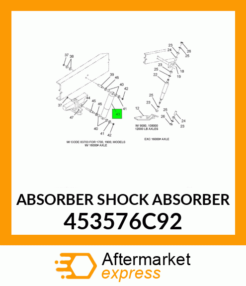 ABSORBER SHOCK ABSORBER 453576C92