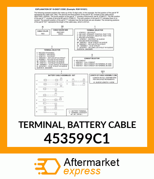 TERMINAL, BATTERY CABLE 453599C1