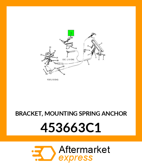 BRACKET, MOUNTING SPRING ANCHOR 453663C1