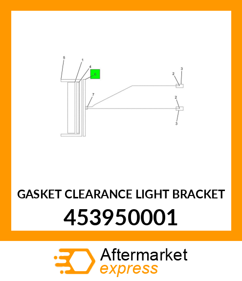 GASKET CLEARANCE LIGHT BRACKET 453950001