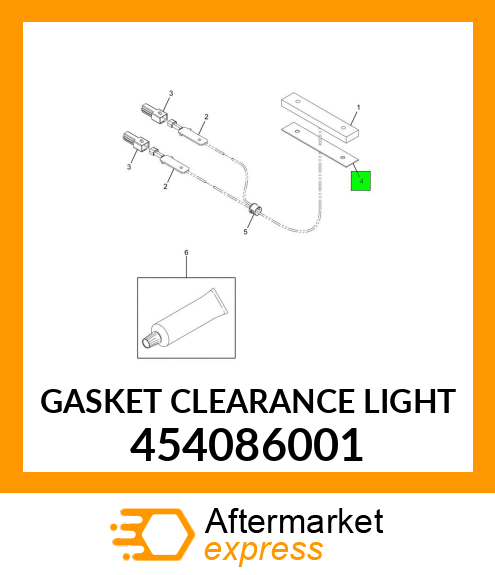 GASKET CLEARANCE LIGHT 454086001