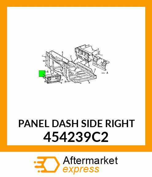 PANEL DASH SIDE RIGHT 454239C2