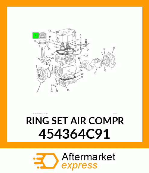 RING SET AIR COMPR 454364C91