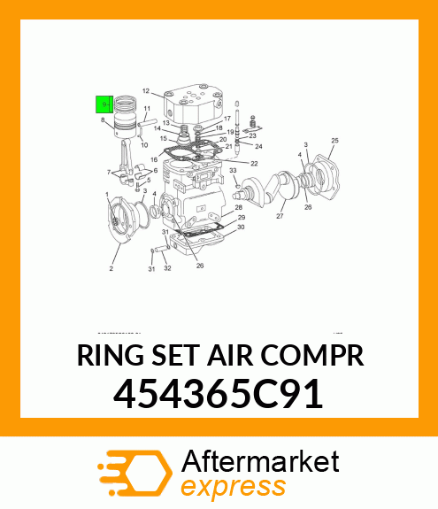 RING SET AIR COMPR 454365C91
