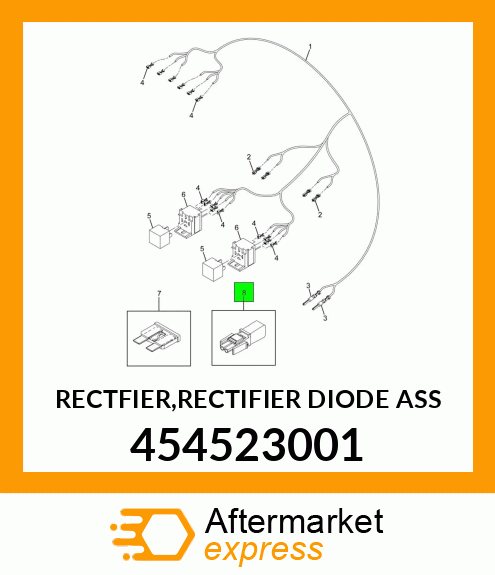 RECTFIER,RECTIFIER DIODE ASS 454523001