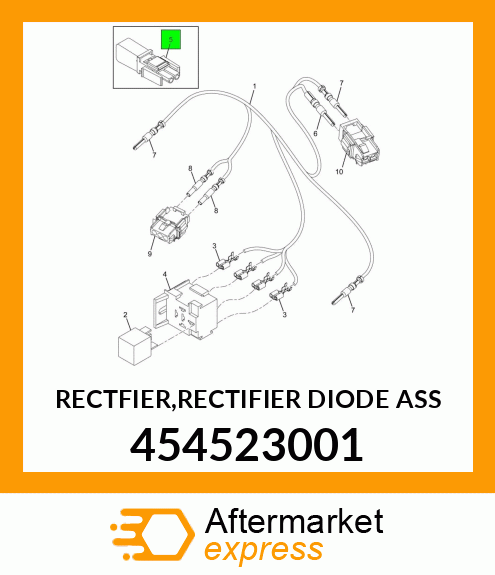 RECTFIER,RECTIFIER DIODE ASS 454523001