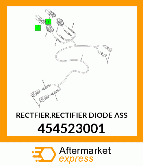 RECTFIER,RECTIFIER DIODE ASS 454523001