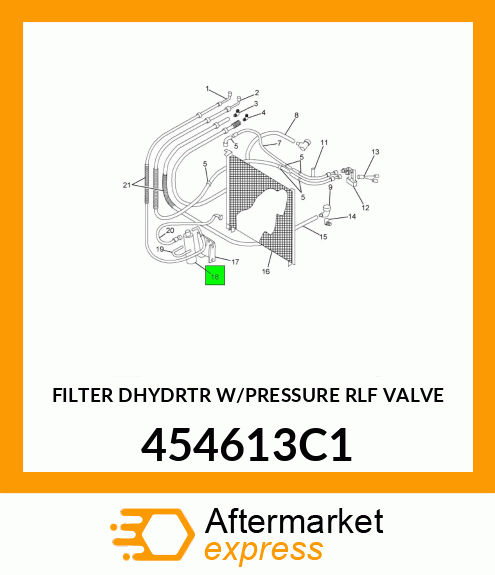 FILTER DHYDRTR W/PRESSURE RLF VALVE 454613C1