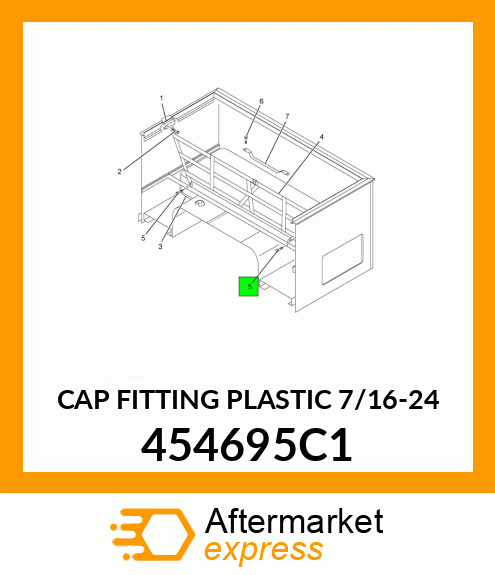 CAP FITTING PLASTIC 7/16-24 454695C1