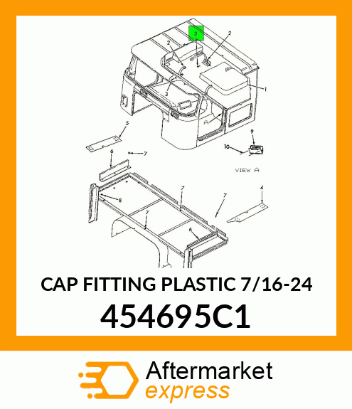 CAP FITTING PLASTIC 7/16-24 454695C1