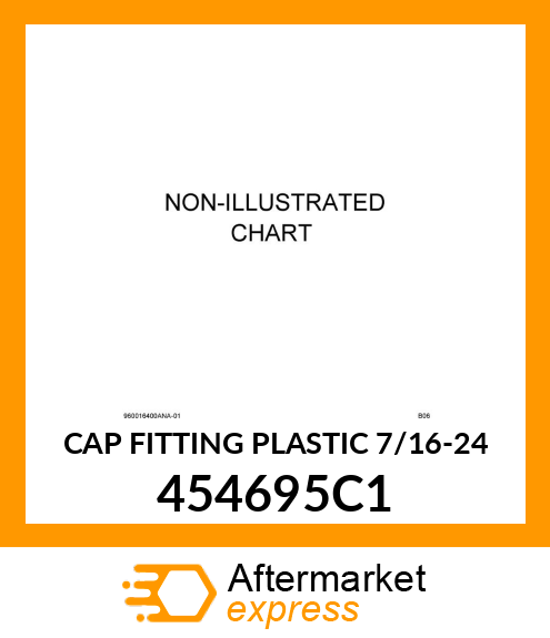 CAP FITTING PLASTIC 7/16-24 454695C1