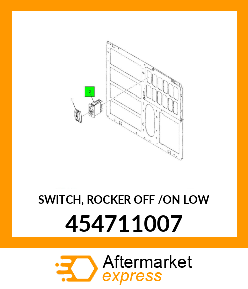 SWITCH, ROCKER OFF /ON LOW 454711007