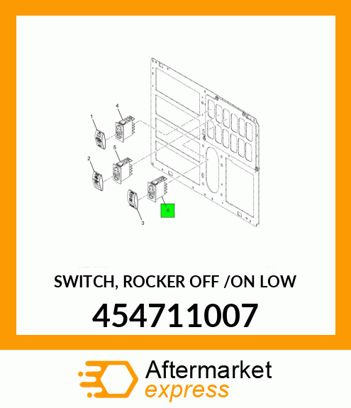 SWITCH, ROCKER OFF /ON LOW 454711007