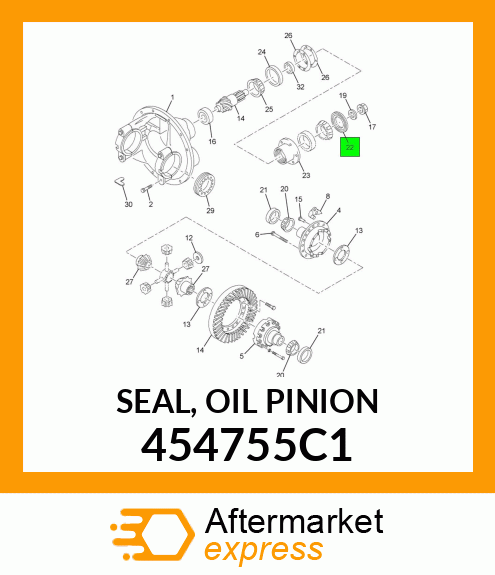 SEAL, OIL PINION 454755C1